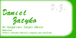 daniel zatyko business card